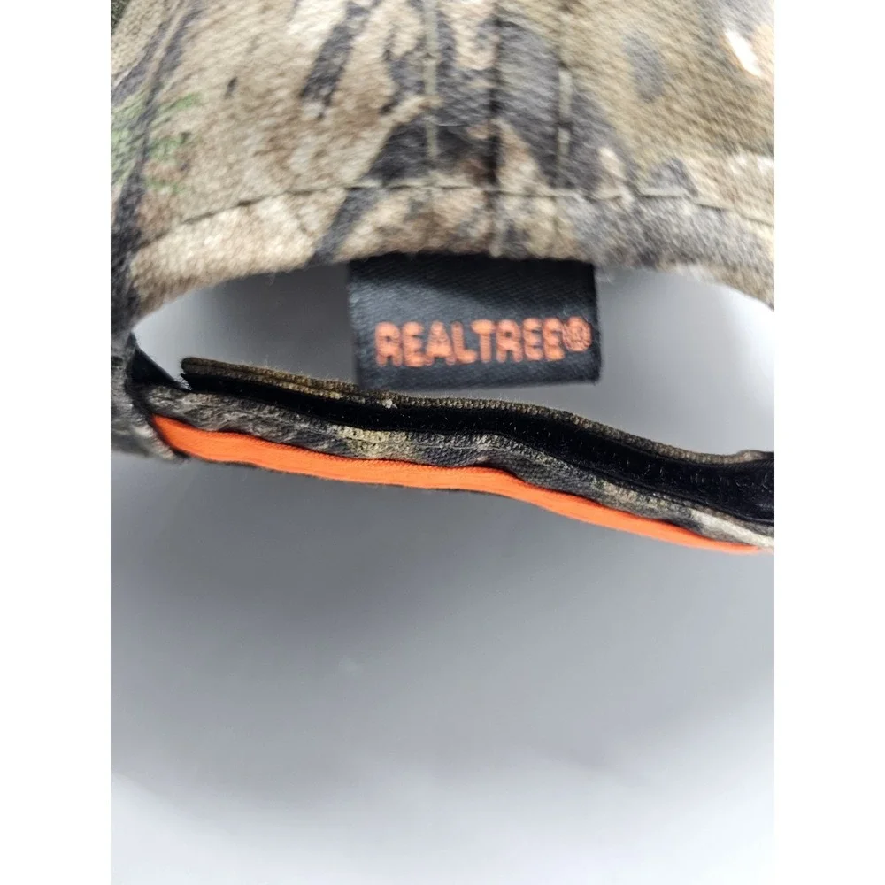Realtree Durex Camo‎ Blaze Orange Strap Adjustable Strap Hat Cap NWT